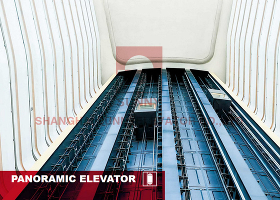 مصعد فوجي بانورامي 12 شخص مصعد زجاجي سكني