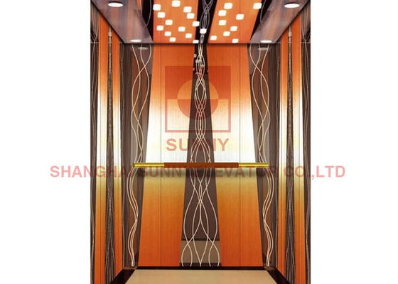 الفولاذ المقاوم للصدأ المنزل مرآة بانورامية مصعد مصعد الركاب