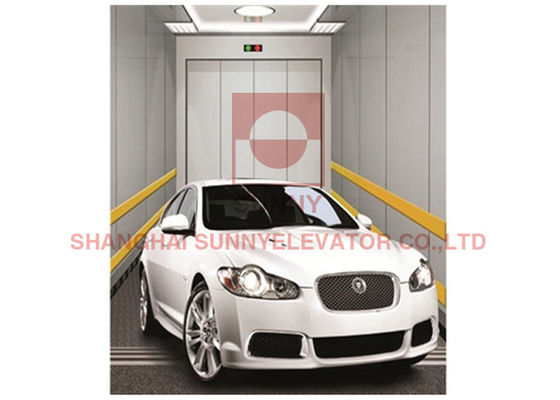 MRL Gearless Villa Car Park 0.5m مصعد سيارات مطلي بالفولاذ