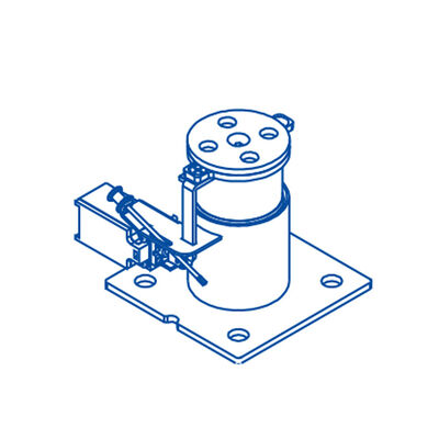 أجزاء مصعد الوصول ممتص صدمات الزيت للمصعد مع السرعة المقدرة ≤ 1.75 م/ث