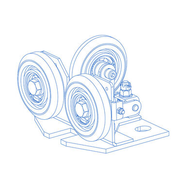 مواد المطاط / PU نصف مرن الدراجة دليل الأحذية أجزاء أمان المصعد
