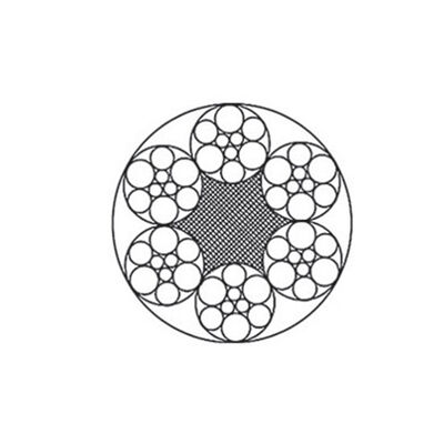 الصين Steel Wire Rope 6x7/6x9W, Galvanized Or Ungalvanized, FC/IWS Core, 1.8-36mm, 1570-1870 MPa مزود