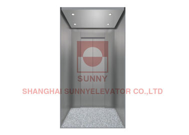 أجزاء المصعد فيلا مصعد التصميم الداخلي PVC الطابق مع الفولاذ المقاوم للصدأ / ضوء أنبوب