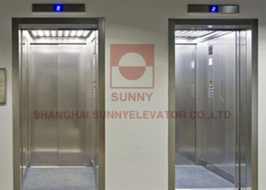 مبنى المكاتب SS 304 1600kg تحميل مصعد الركاب مع غرفة آلة أقل مصعد