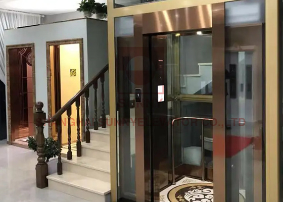 3 آلة الكلمة Roomless Mini Home Elevator Lift للشقة