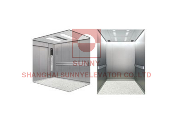 2000kg AC VVVF Medical Hospital Elevator Low Noise 2P Telescopic Opening Doors