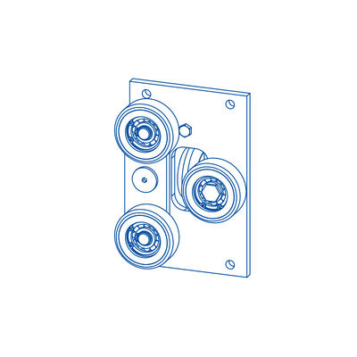 حافظة ظهر المصعد الأحذية المرشدة بالدراجات مع مواد PU قطع الغيار المصعد