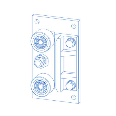 حافظة ظهر المصعد الأحذية المرشدة بالدراجات مع مواد PU قطع الغيار المصعد