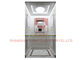 أجزاء المصعد فيلا مصعد التصميم الداخلي PVC الطابق مع الفولاذ المقاوم للصدأ / ضوء أنبوب