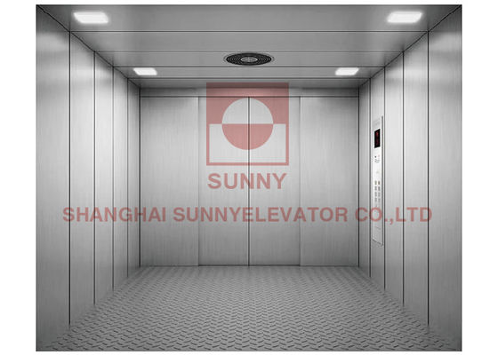 مصعد الشحن ذو سعة حمولة 1150 كجم مع نظام VVVF Inverter Driving System وتصميم غرفة الآلات