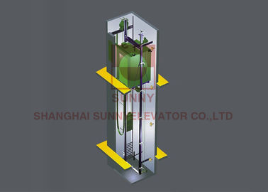 1.0 - 2.5m / S Speed ​​Machine Roomless Elevator 1000kg مصعد مصعد الركاب