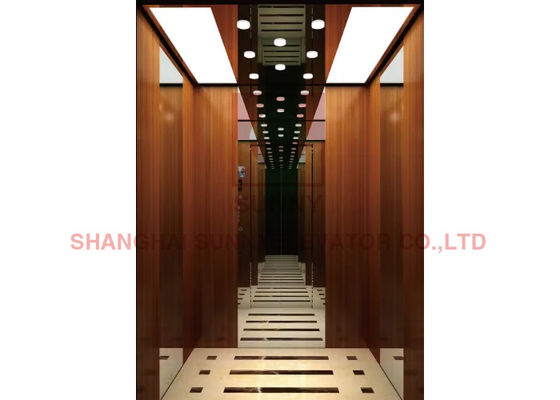 مصاعد الركاب المصعد المحوسب CE 800kg المرآة مع الفولاذ المقاوم للصدأ