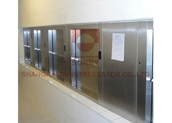 مرآة النقش 750lbs VVVF أنيقة محمولة Dumbwaiter مصعد المصعد
