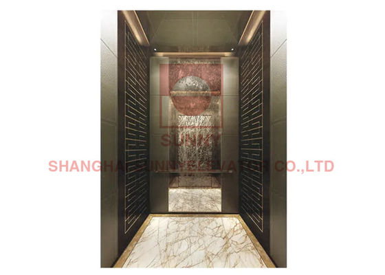 سكين باب مزدوج CE 1600 كجم MRL مصعد كهربائي للبناء